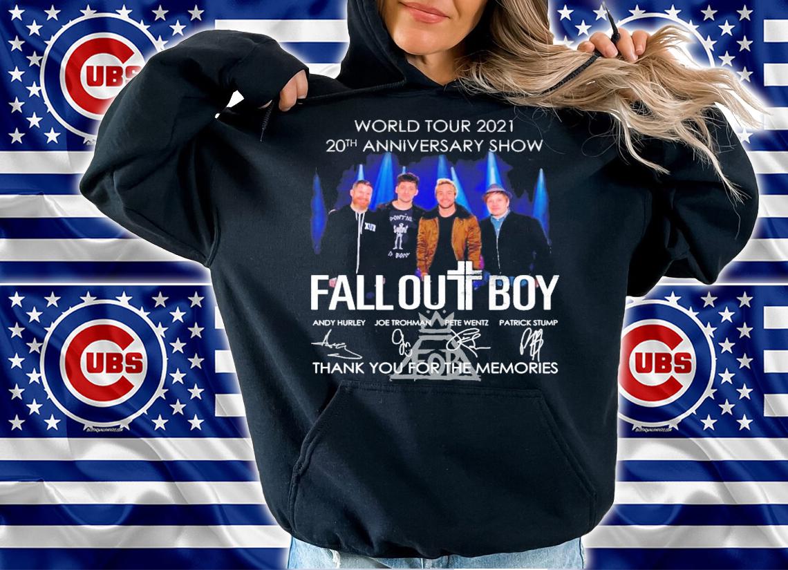 20th anniversary show Fall Out Boy signatures shirt hoodie