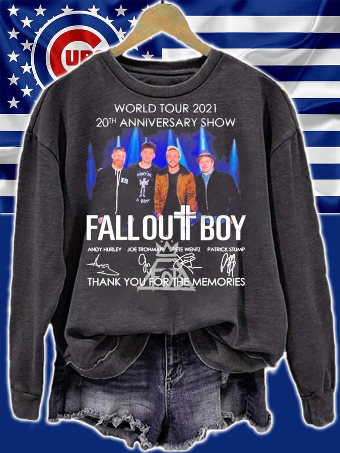 20th anniversary show Fall Out Boy signatures shirt sweatshirt