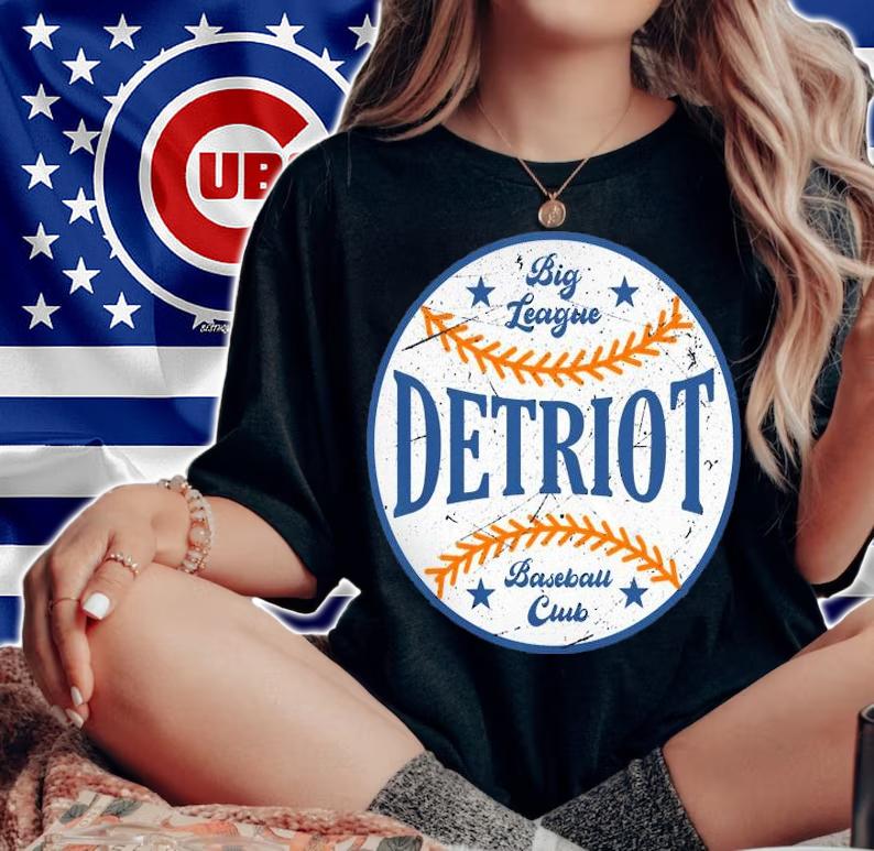 Big League Detroit baseball club shirt