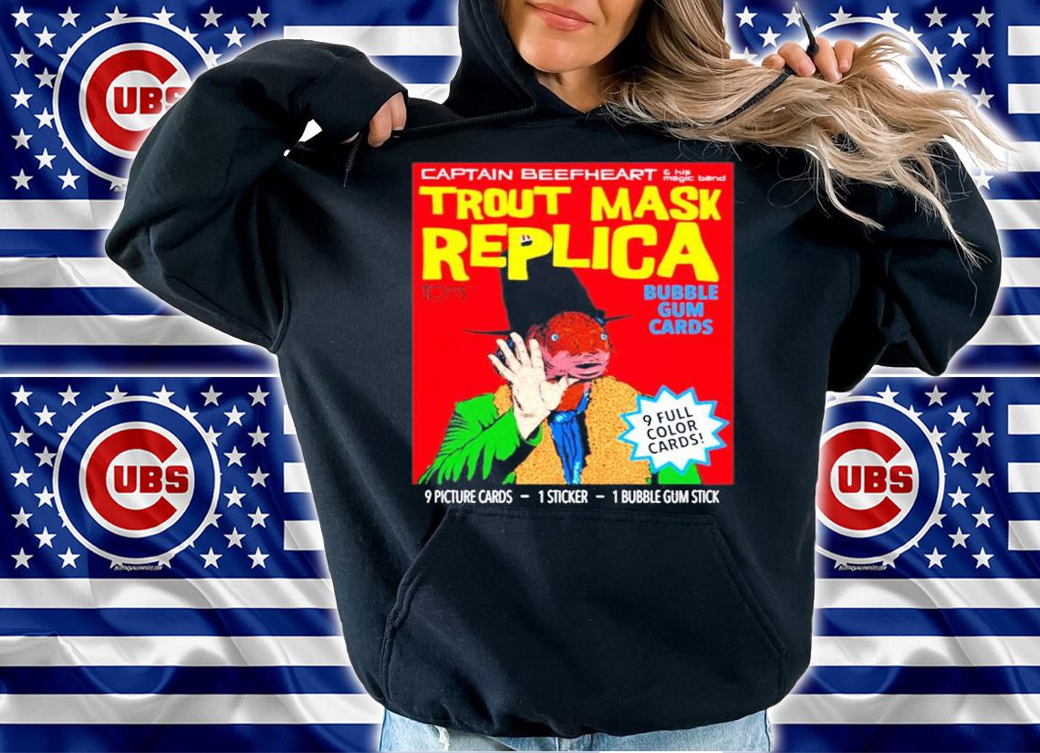 Captain beefheart trout mask replica bubble gum cards shirt