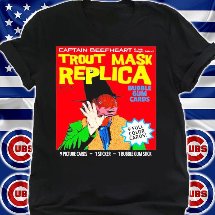 Captain beefheart trout mask replica bubble gum cards shirt