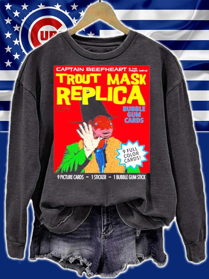 Captain beefheart trout mask replica bubble gum cards shirt