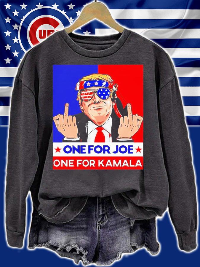 Donald Trump funny one for Joe one for kamala T-shirt sweatshirt