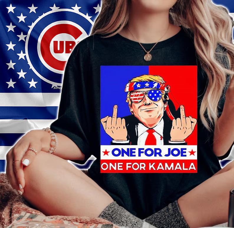 Donald Trump funny one for Joe one for kamala T-shirt woman shirt