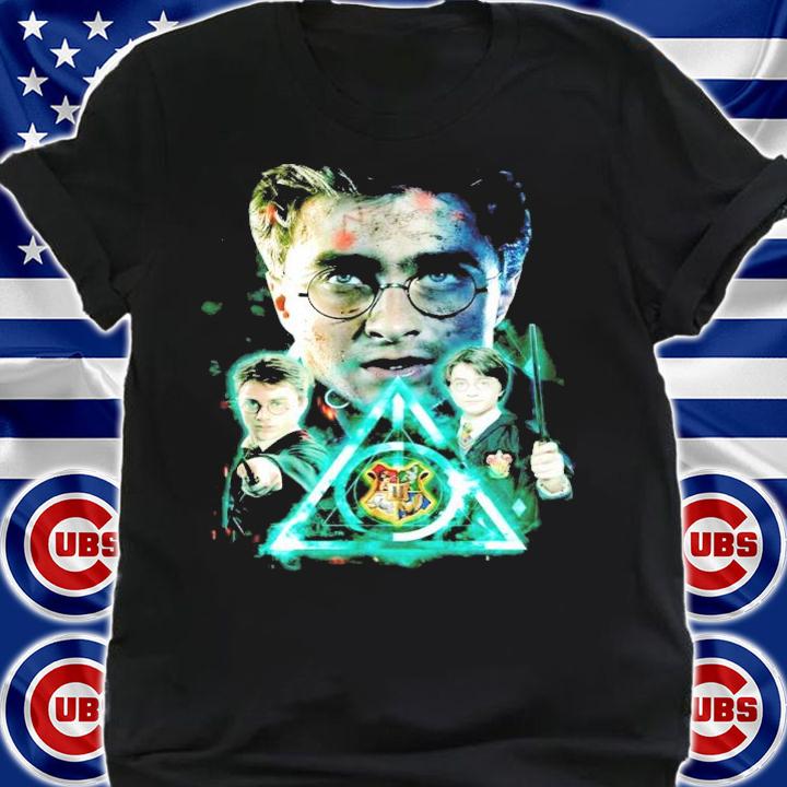 Harry Potter Deathly Hallows Hogwarts logo shirt shirt