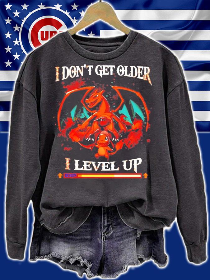 I don't get older I level up Pokemon shirt