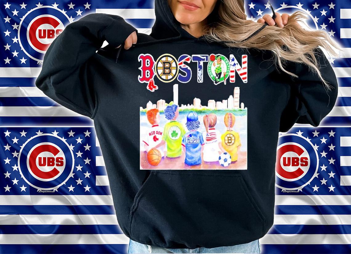 Kids watch Boston Red Sox Boston Celtics New England Patriots New England Revolution Boston Bruins shirt