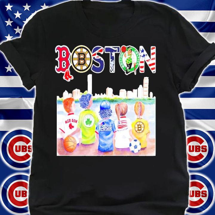 Kids watch Boston Red Sox Boston Celtics New England Patriots New England Revolution Boston Bruins shirt