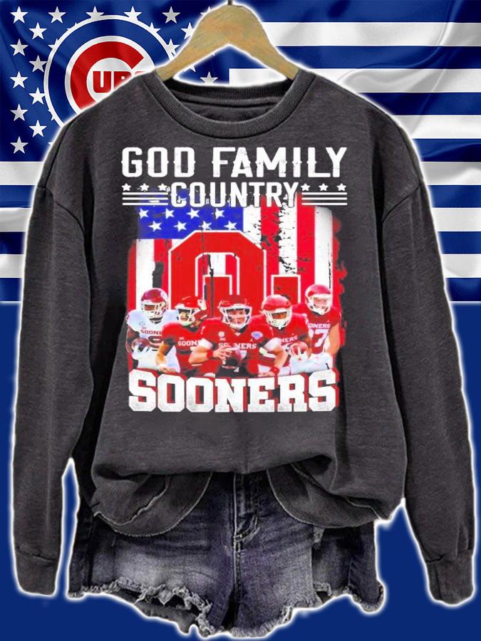 Oklahoma Sooners god family country shirt sweatshirt