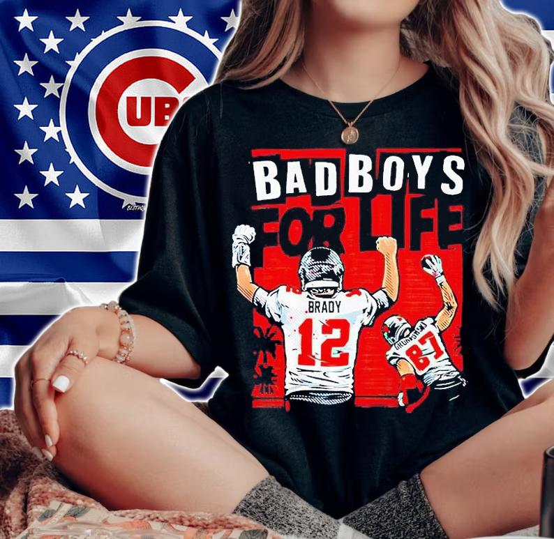 Tom Brady and Rob Gronkowski bad Boys for life T-shirt woman shirt