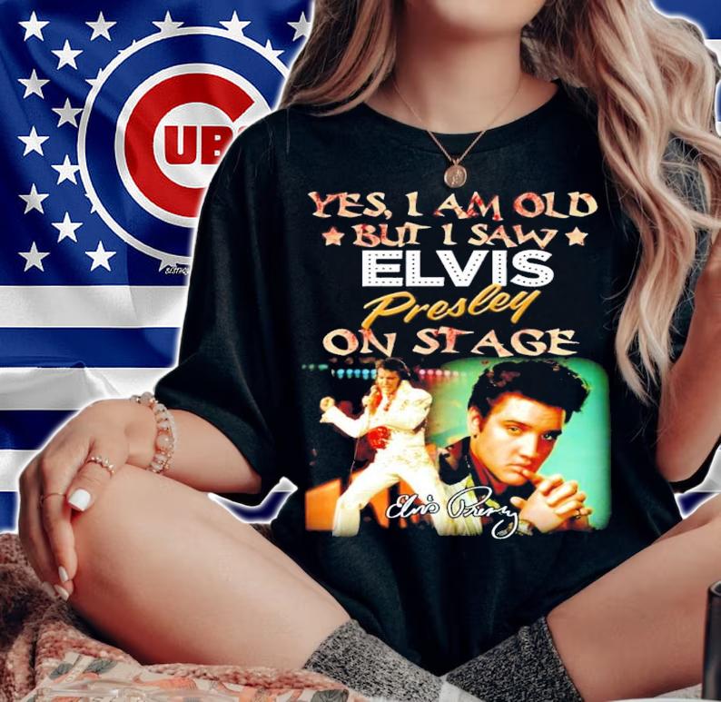 Yes I am old but I saw Evil presley on stage signature t-shirt