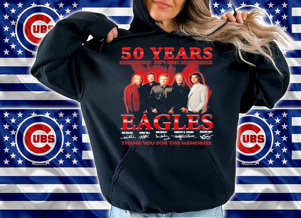 50 years 1971-2021 Eagles signatures t-shirt