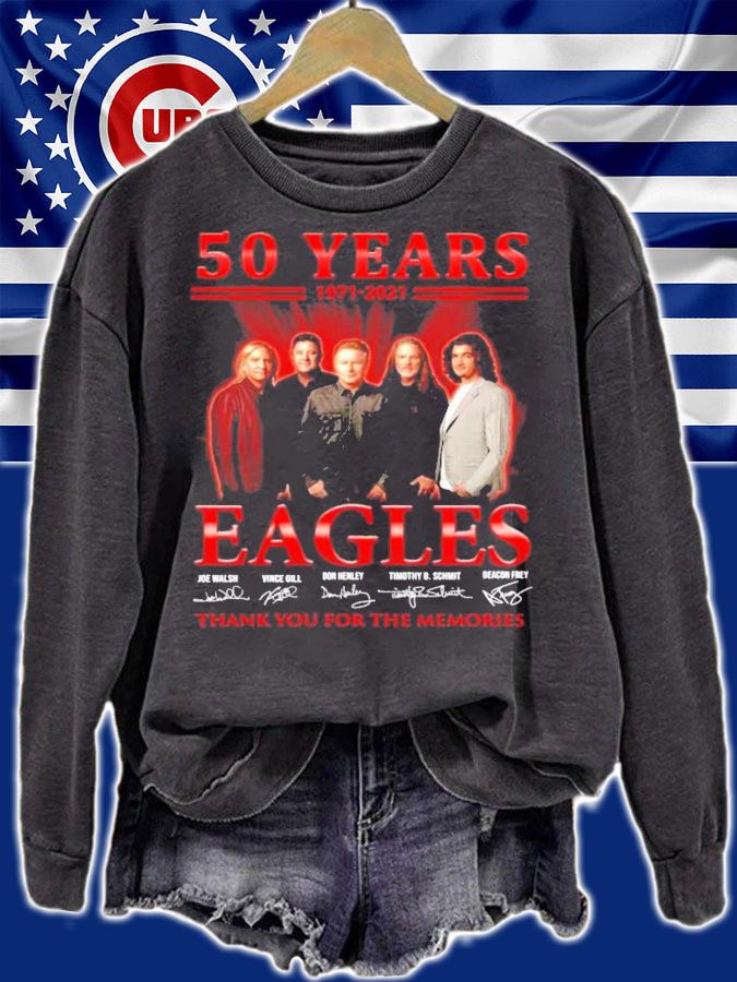 50 years 1971-2021 Eagles signatures t-shirt