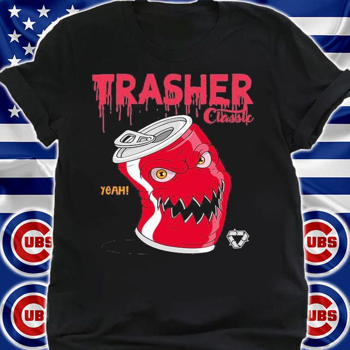 Angry Soda cans trasher classic yeah T-shirt shirt