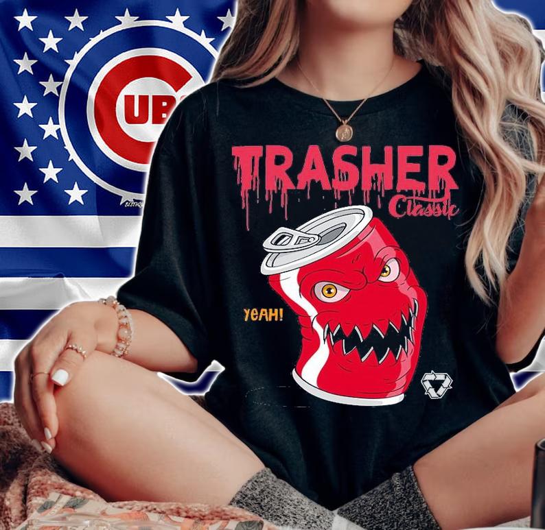 Angry Soda cans trasher classic yeah T-shirt woman shirt