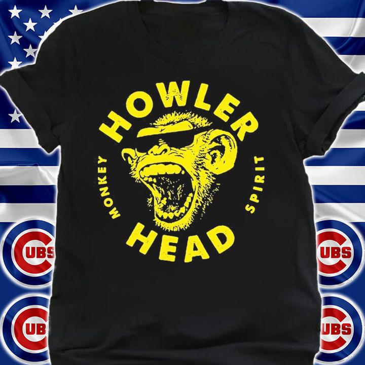 Awesome howler Head monkey spirit yellow shirt shirt