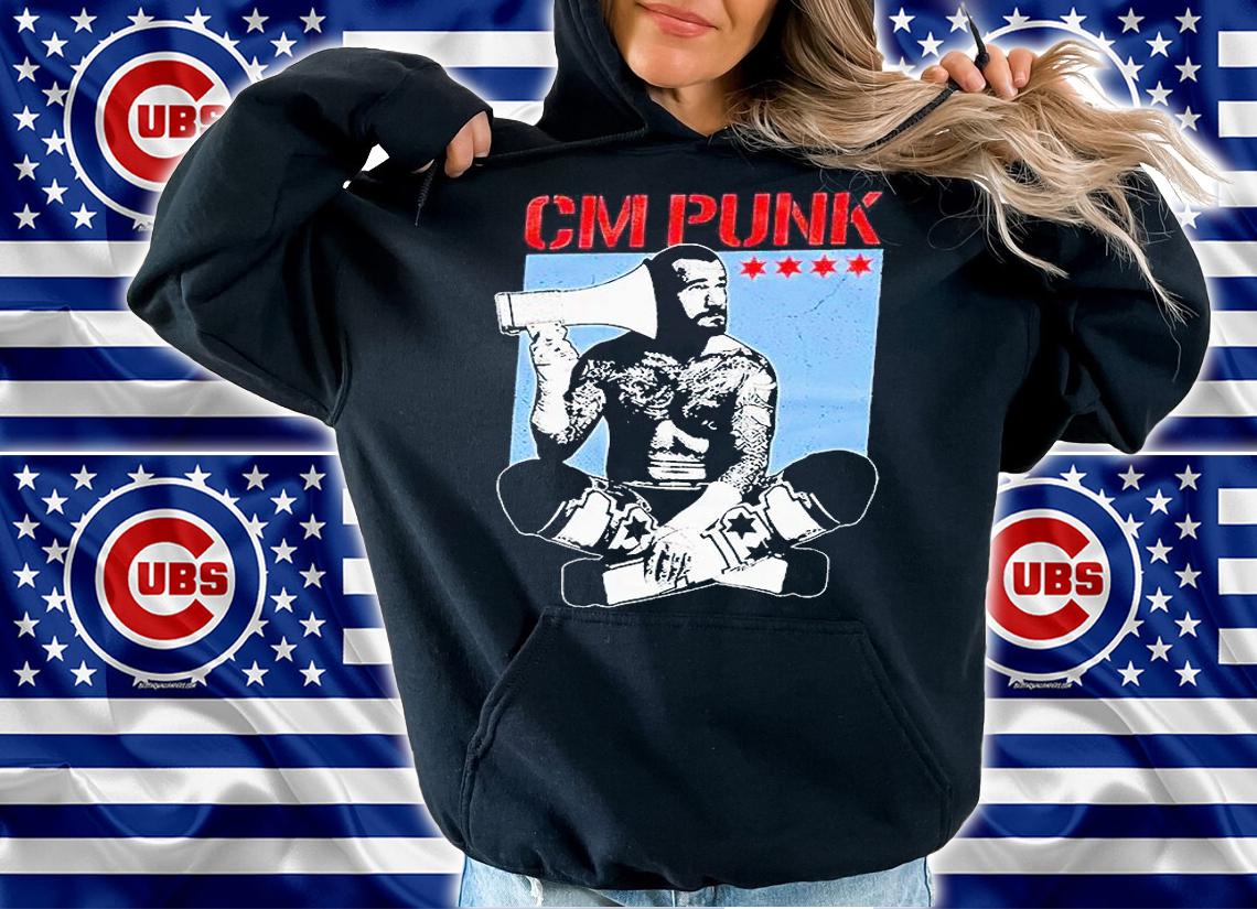 CM Punk AEW all elite wrestling T-shirt hoodie