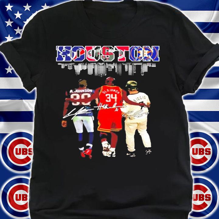 Houston A Johnson Olajuwon Biggie signature shirt shirt