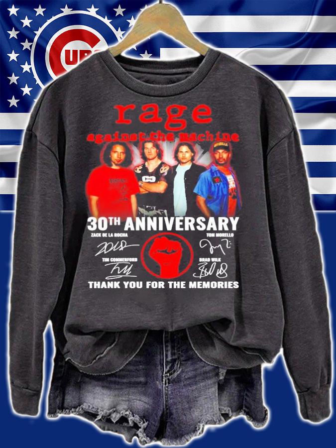 Rage against the machine 30th anniversary thank you for the memories shirt sweatshirt