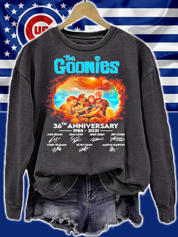 The Goonies 36th anniversary 1985-2021 signatures t-shirt sweatshirt