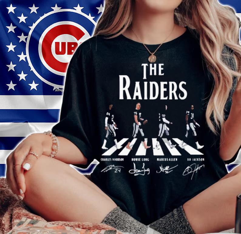 Abbey Road The Raiders Signatures t-shirt woman shirt