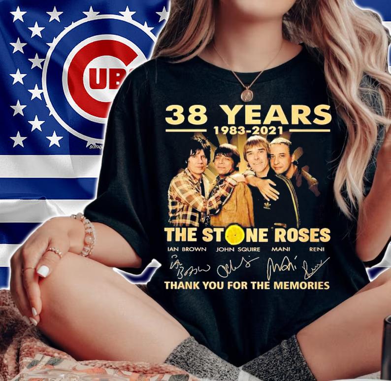 38 years 1983 2021 The Stone Roses thank you for the memories shirt woman shirt