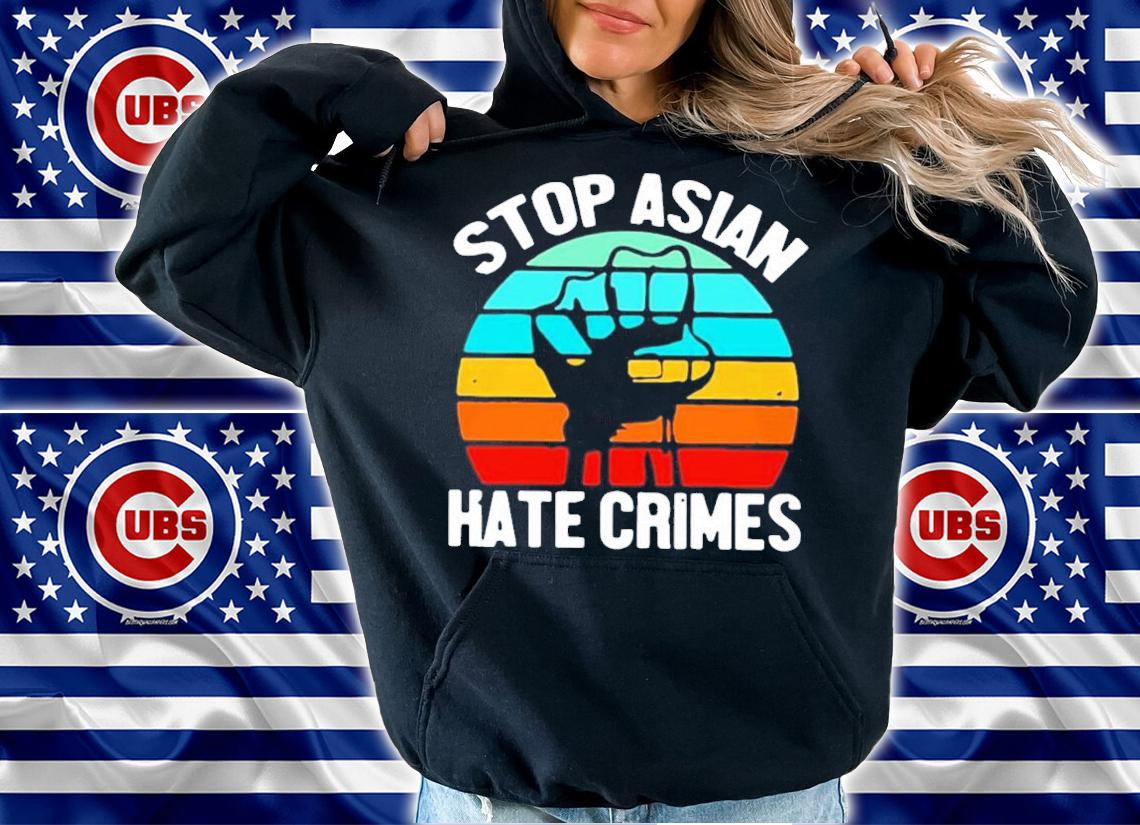 American stop Asian hate crimes vintage shirt hoodie