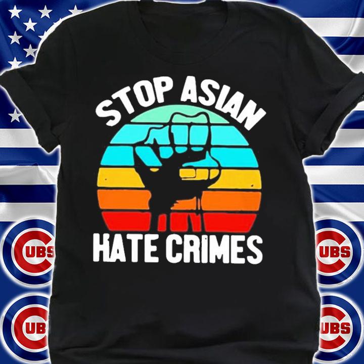 American stop Asian hate crimes vintage shirt shirt