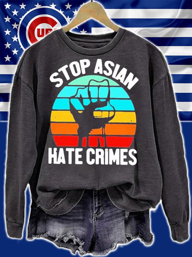 American stop Asian hate crimes vintage shirt sweatshirt