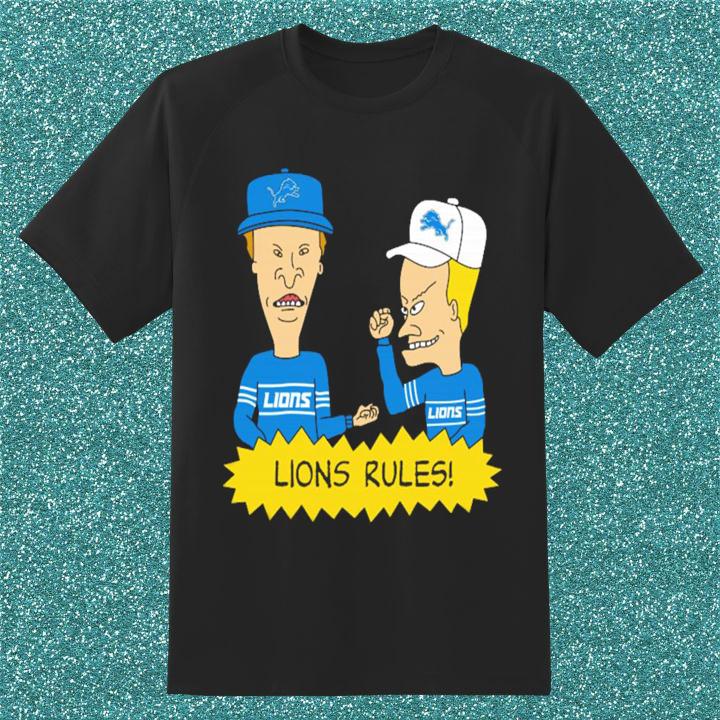 Hot Beavis And Butt-Head Detroit Lions Rules T-Shirt