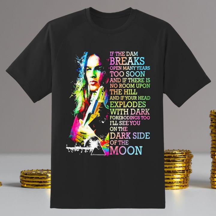 Personalized Pink Floyd Rock Band Brain Damage Lyrics T-Shirt
