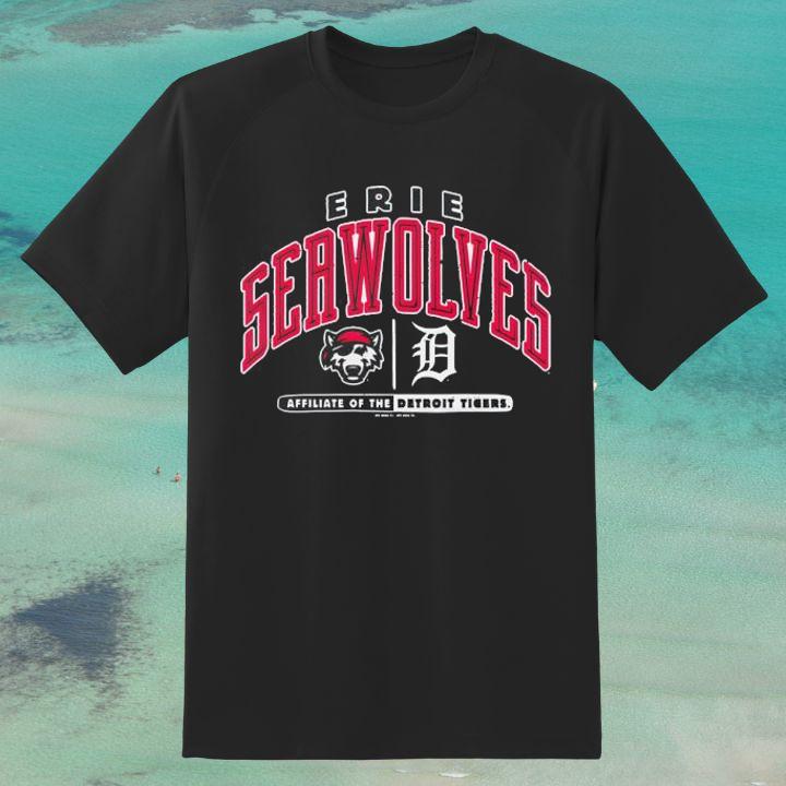 Erie Seawolves Affiliate Of The Detroit Tigers MLB Baseball T-Shirt