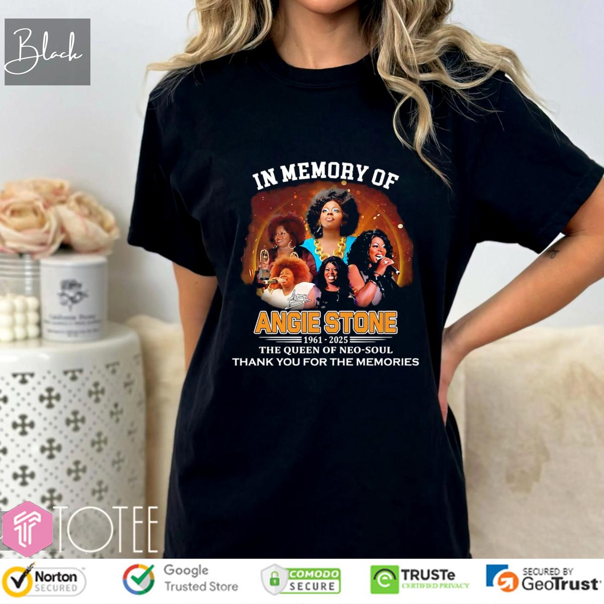 In Memory Of Angie Stone 1961-2025 RIP The Queen Of Neo Soul T-Shirt