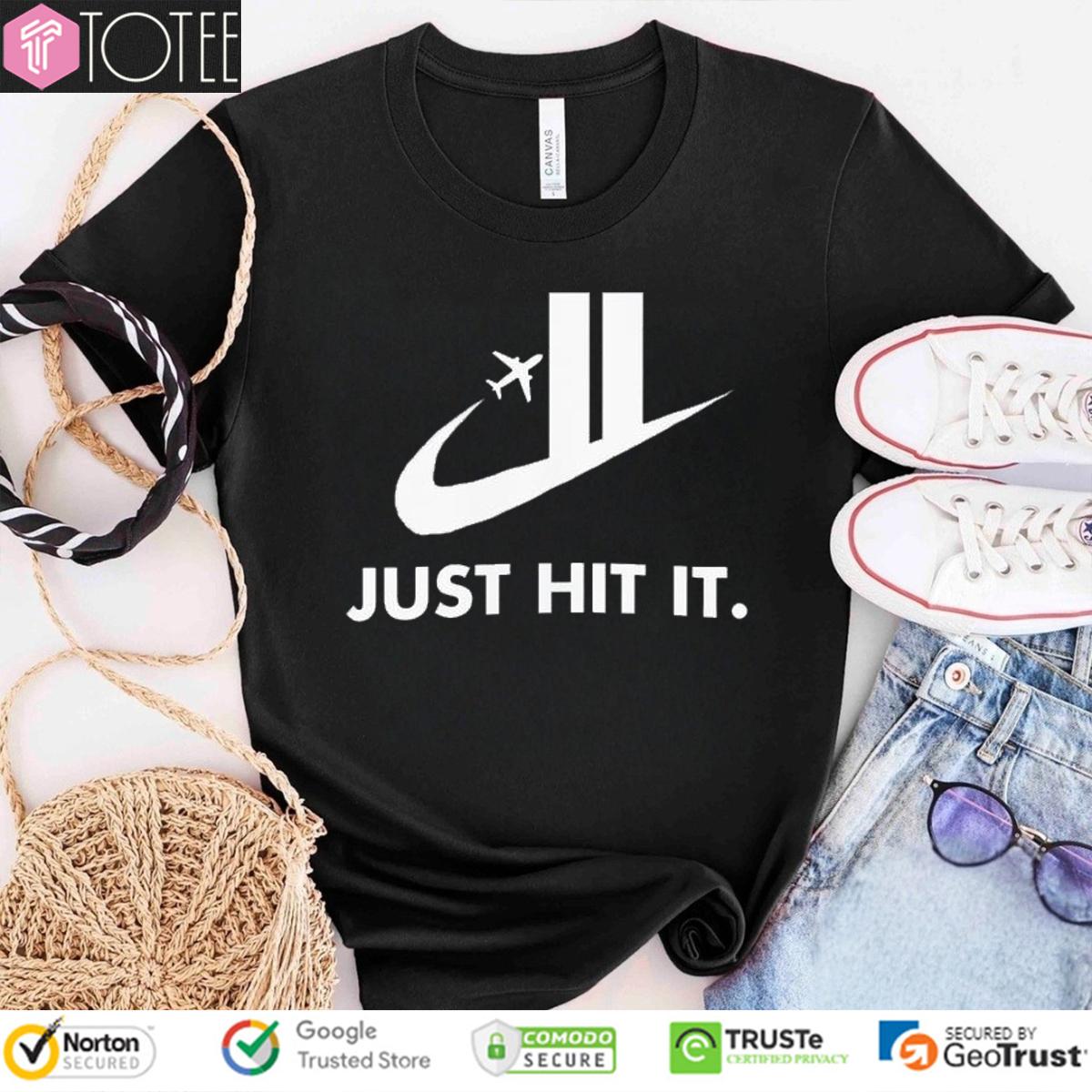 Just Hit It Nike Logo T-Shirt
