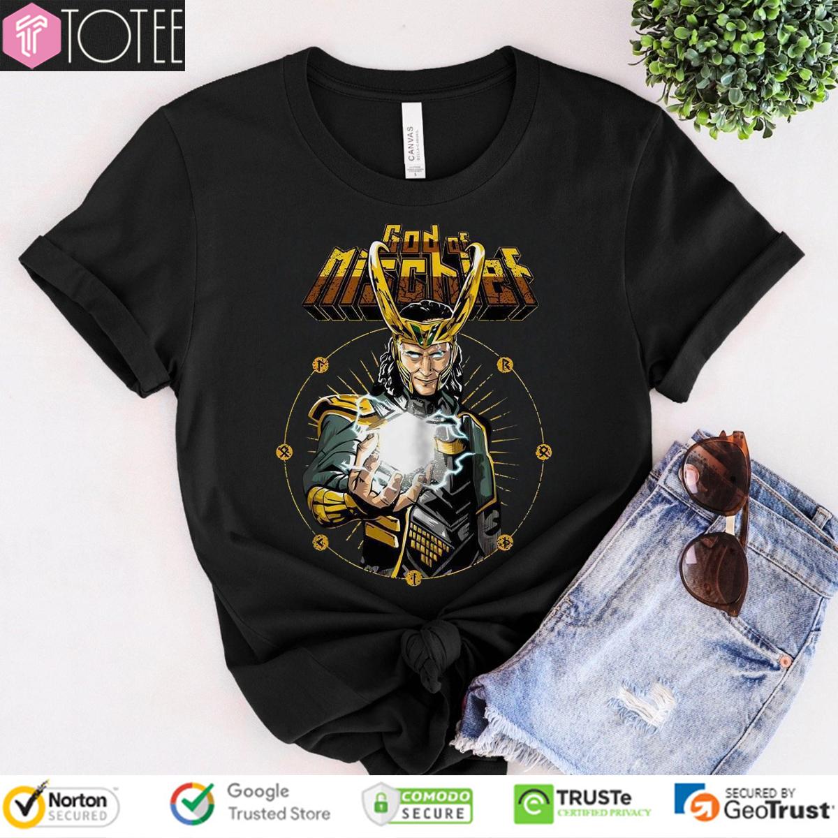 Loki God Of Mischief Marvel Vintage T-Shirt