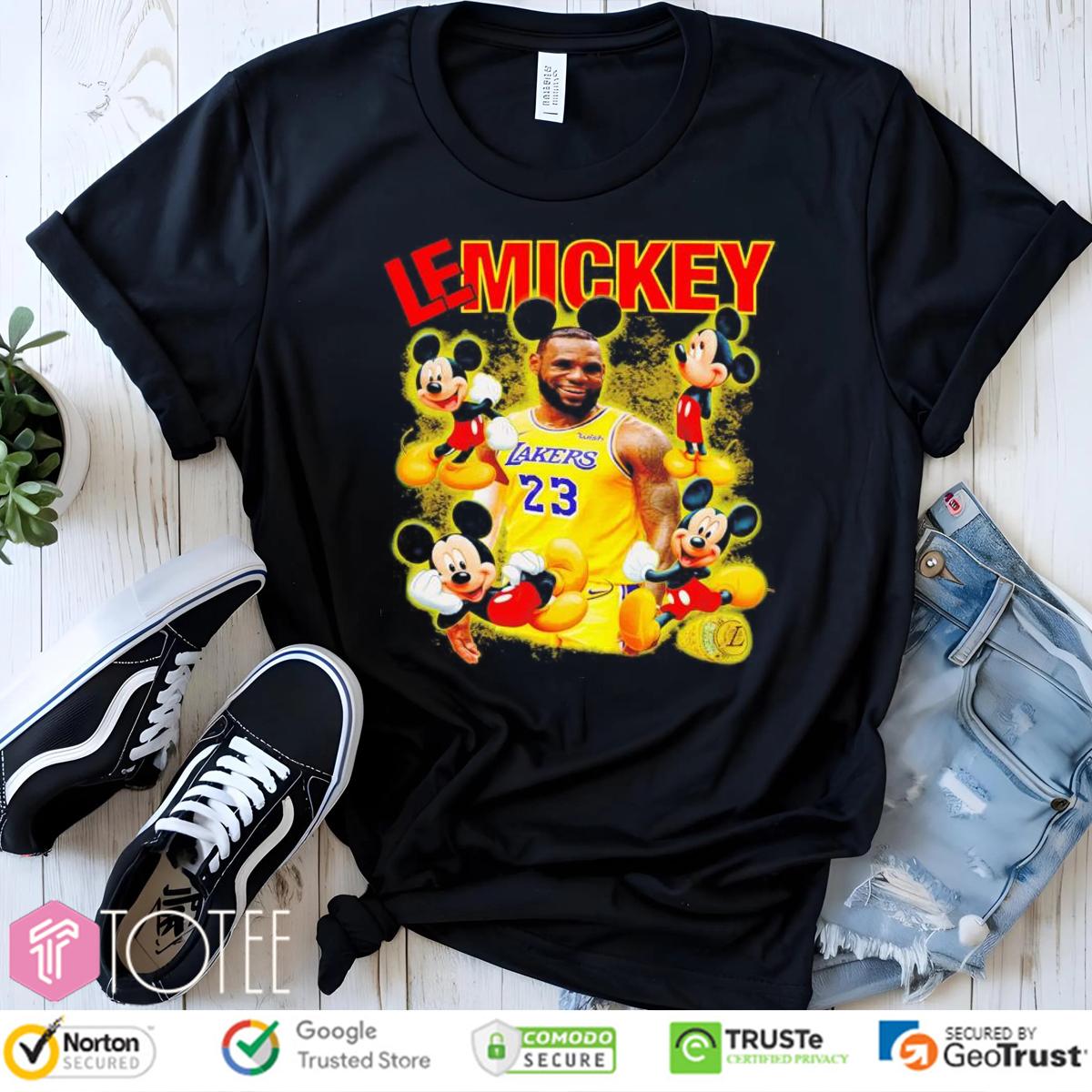 Lakers Lebron James 23 Disney Mickey Mouse T-Shirt