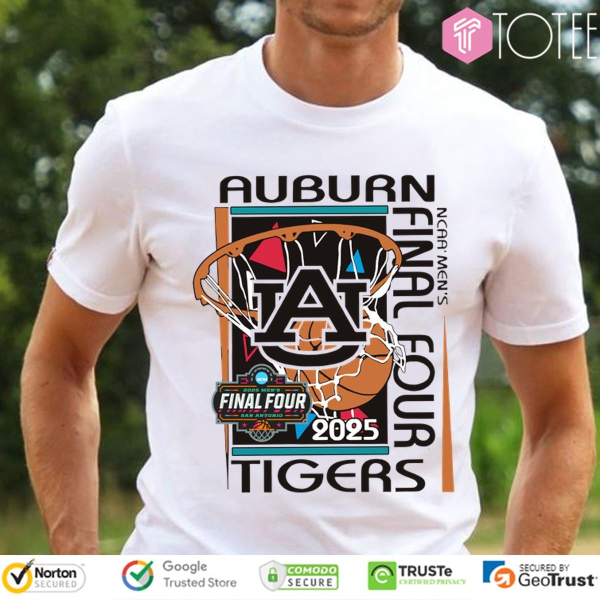 Auburn Basketball 2025 Mens Final Four Retro T-shirt