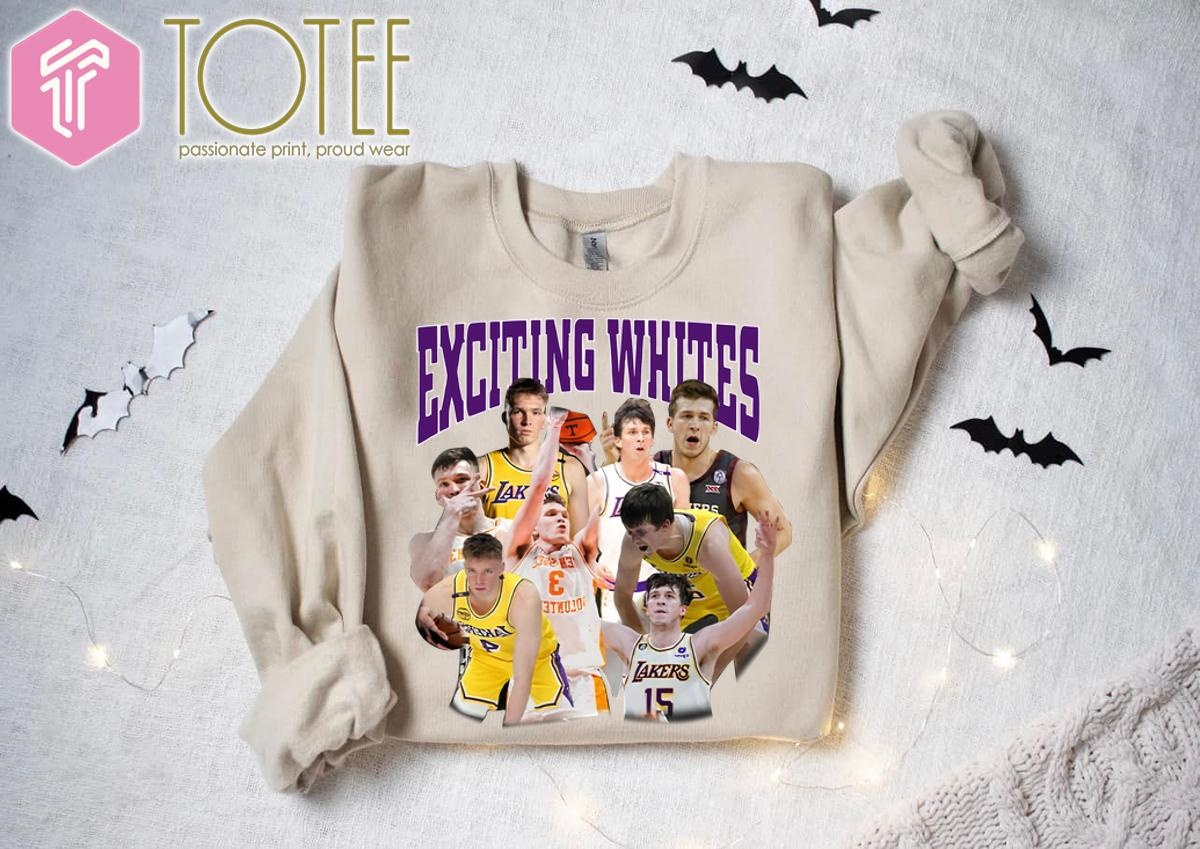 Dalton Knecht Austin Reaves Exciting Whites La Lakers Sweatshirt